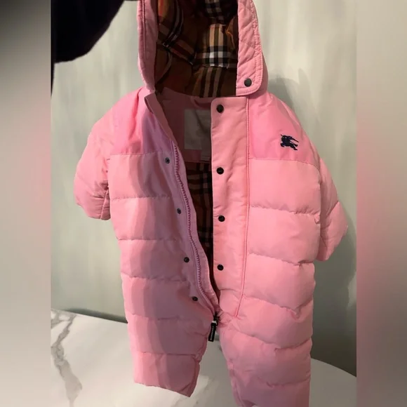 Burberry Jacket Burberry Piece Suit Pink Quilted Jacket Burberry